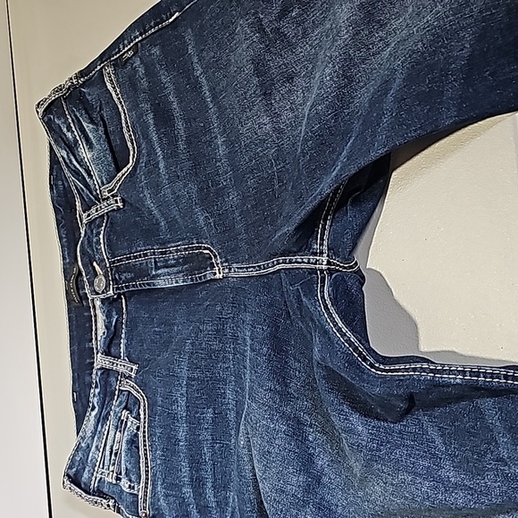 Silver Avery dark wash 36x33 high rise slim boot cut jeans - Picture 5 of 7